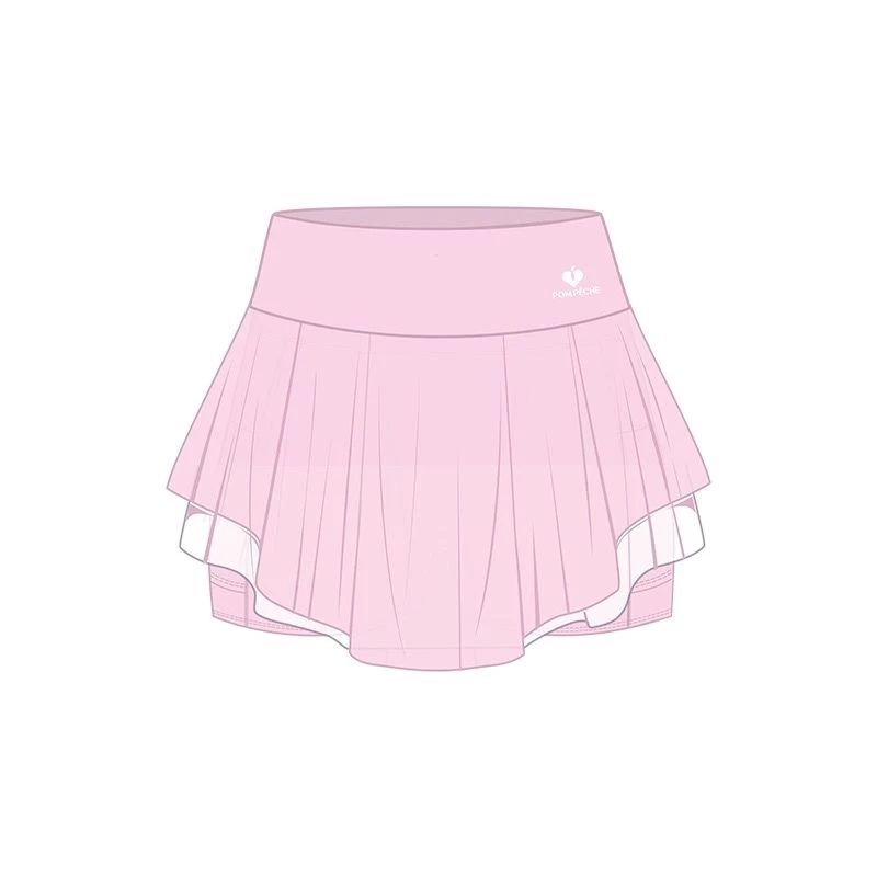 POM PECHE Layered Mesh Skirt - BERYL Tennis Padel